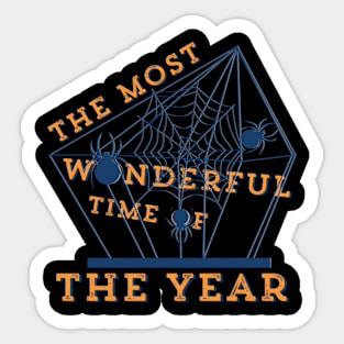 Most Wonderful Time Of The Year Halloween Fall Goth Dark Sticker